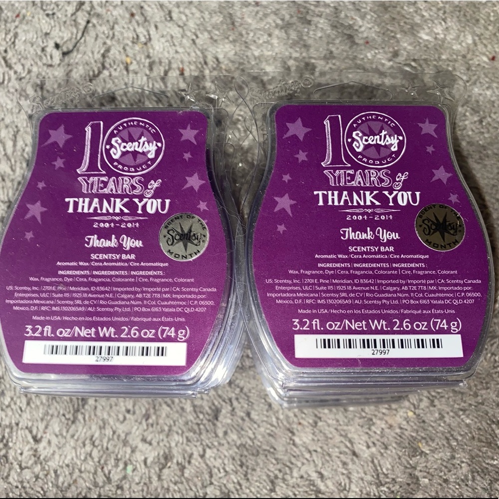 8 Thank You Wax Bars- sold as a set
